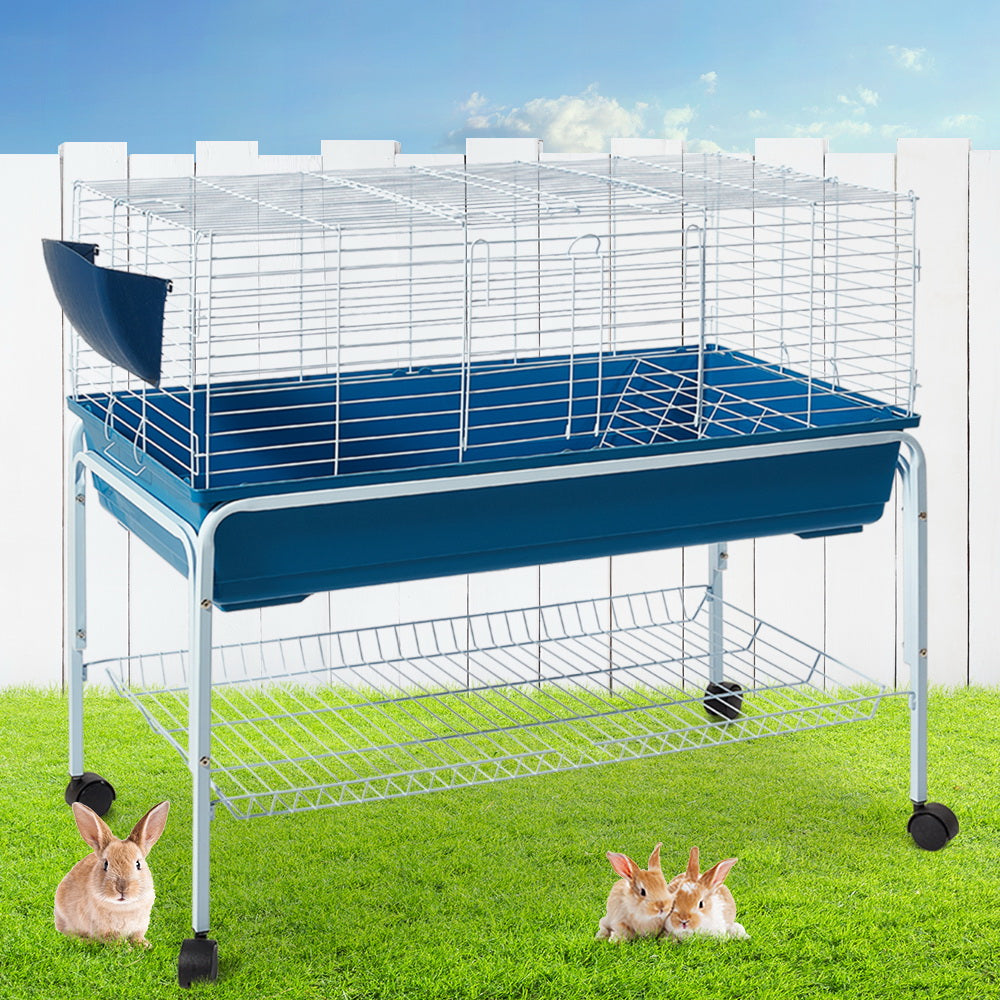 i.Pet Rabbit Cage Hutch 106cm Indoor Enclosure Carrier