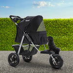 Large Foldable Pet Stroller with 12" EVA Wheels - i.Pet