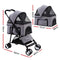 i.Pet Pet Stroller Dog Carrier Foldable Pram 3 IN 1 Middle Size Grey