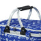 Alfresco Large Folding Picnic Bag Basket Hamper Camping Hiking Insulated Lunch Cooler