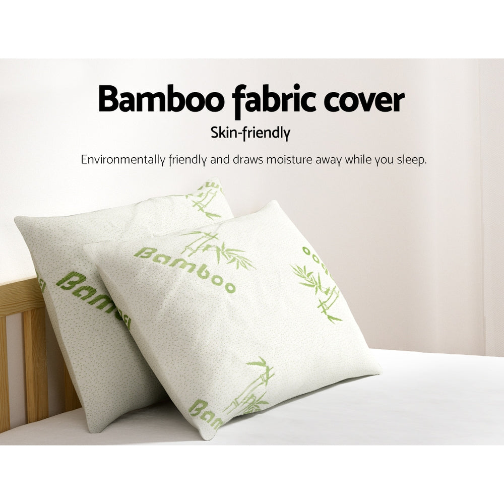 Giselle Bedding 4 Pack Bamboo Pillow Family Hotel