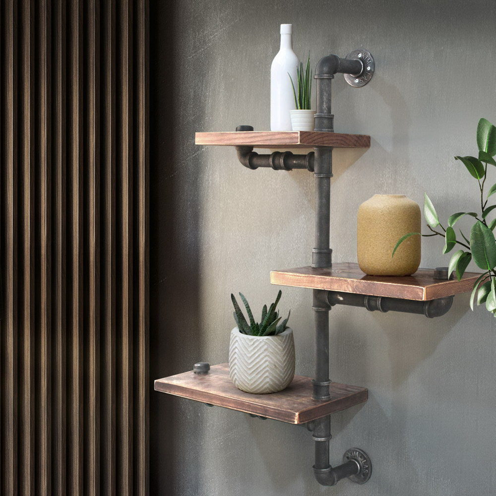 Diy pipe deals wall shelves