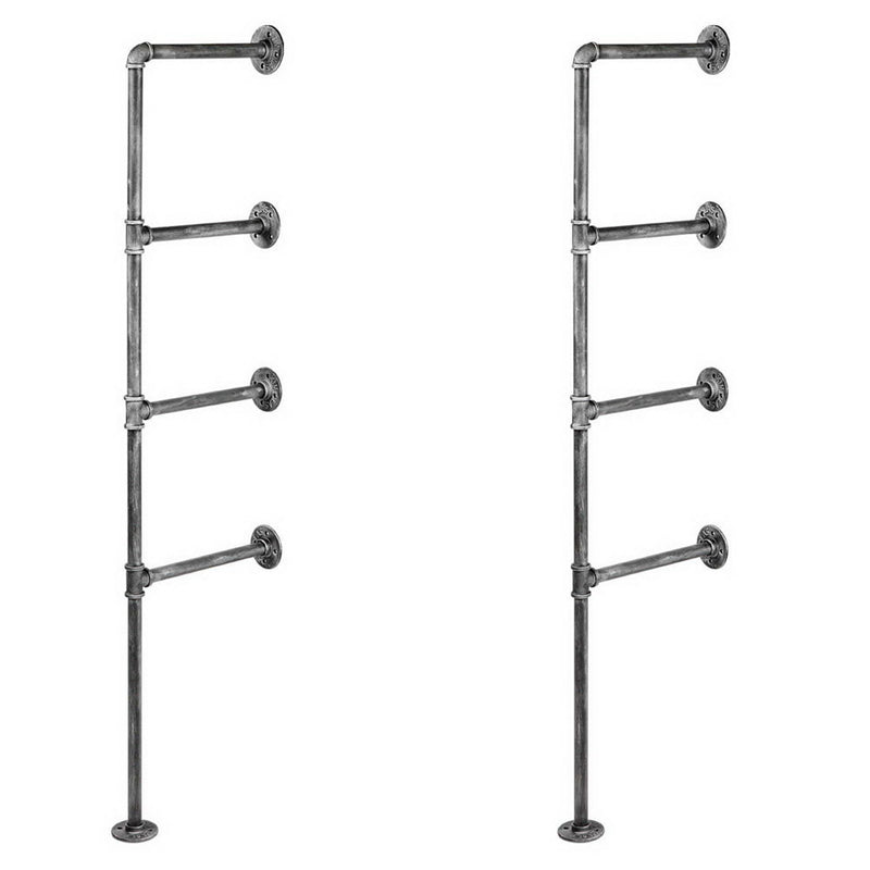 Artiss DIY Metal Ceiling Pipe Shelf Brackets