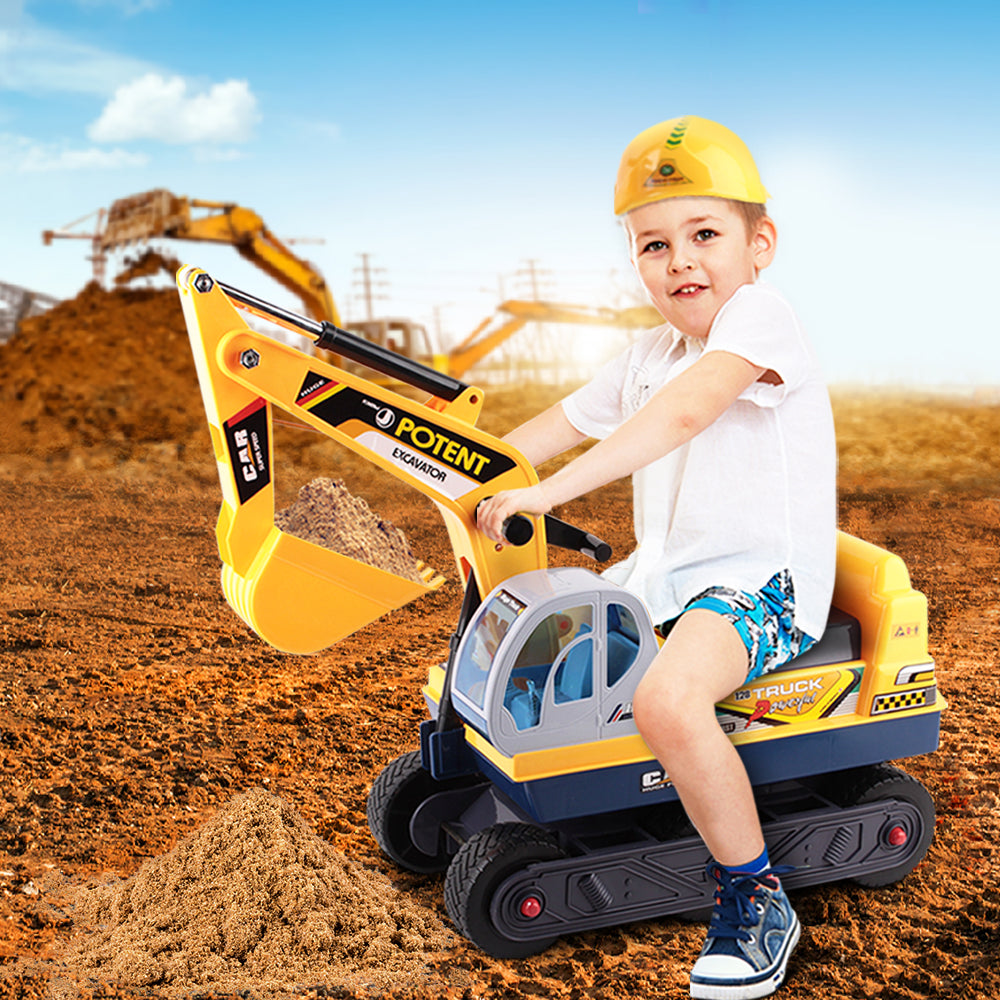 Keezi Ride On Car Toys Kids Excavator Digger Sandpit Bulldozer Car Pretend Play