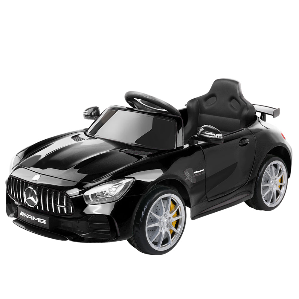 Kids Electric Ride On Car Mercedes-Benz AMG GTR Licensed Toy Cars 12V Black