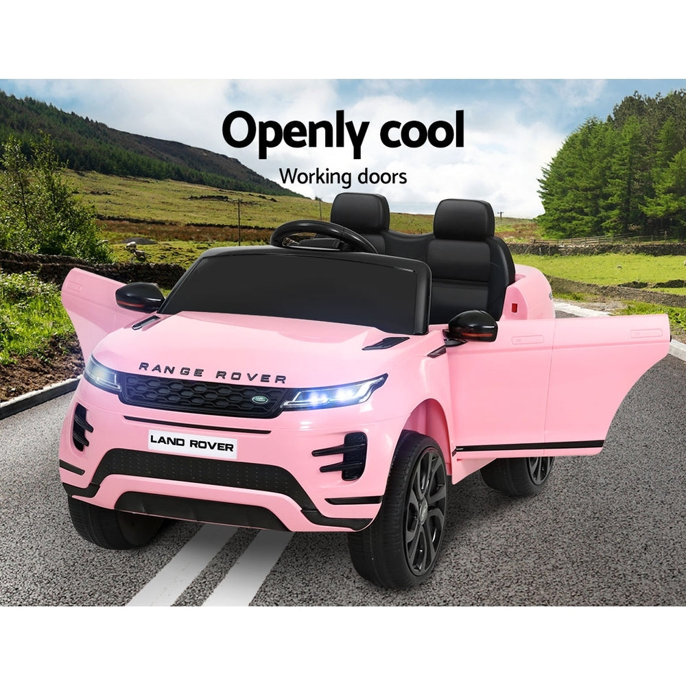 Kids Electric Ride On Car Land Rover Licensed Toy Cars Remote 12V Battery Pink