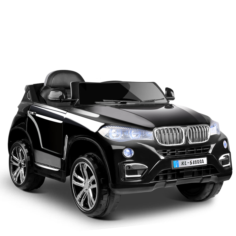 Rigo Kids Electric Ride On Car SUV BMW-Inspired X5 Toy Cars Remote 6V Black
