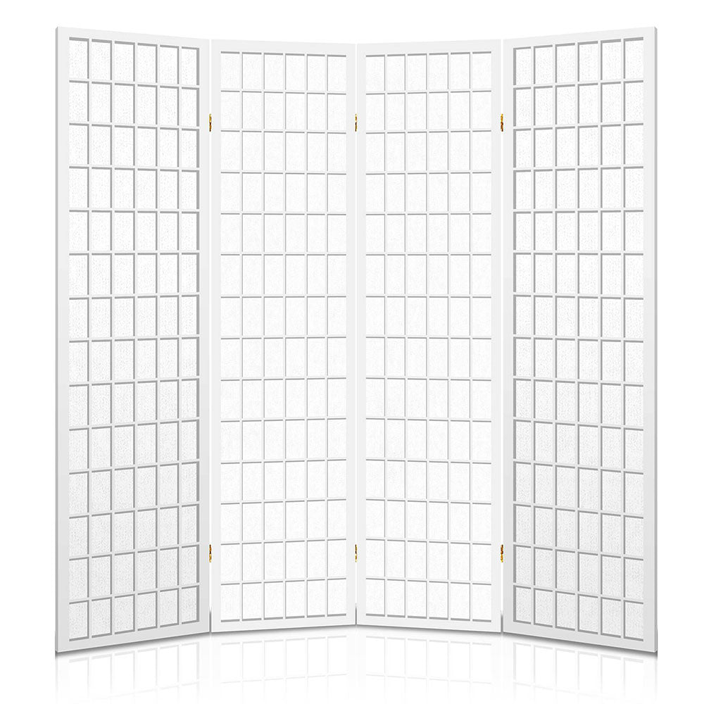 Artiss 4 Panel Room Divider Screen 174x179cm White
