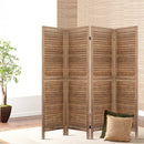 Artiss 4 Panel Room Divider 160x170cm Screen Privacy Wood Foldable Stand Oak