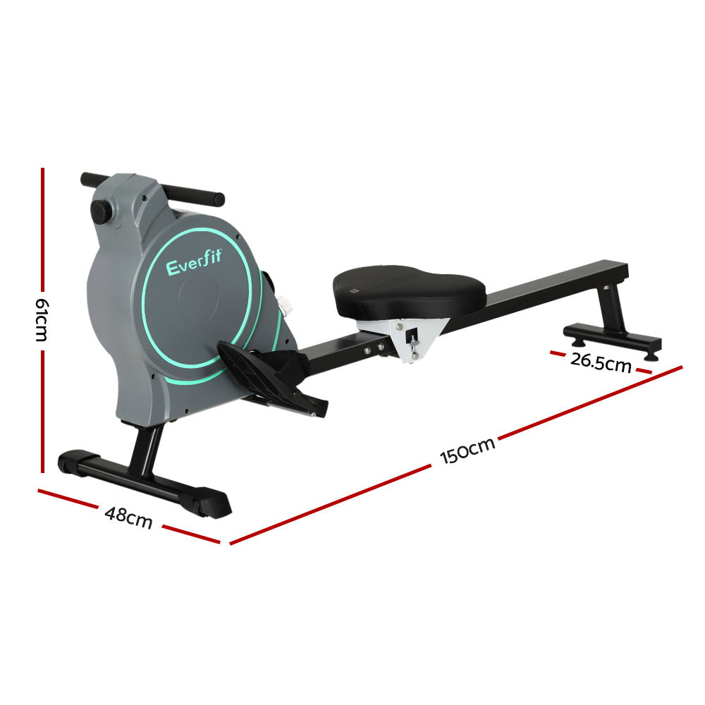 Everfit Rowing Machine 16 Levels Magnetic Rower Gym Home Cardio with APP
