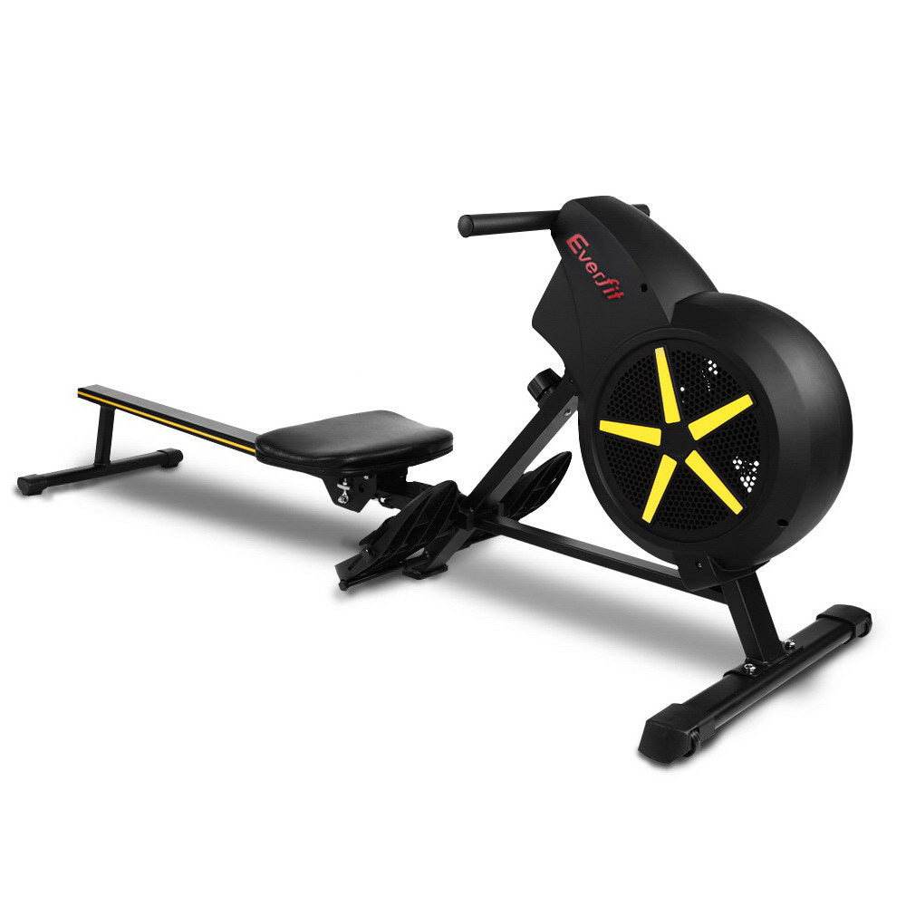 Everfit Rowing Machine Air Rower Exercise Fitness Gym Home Cardio