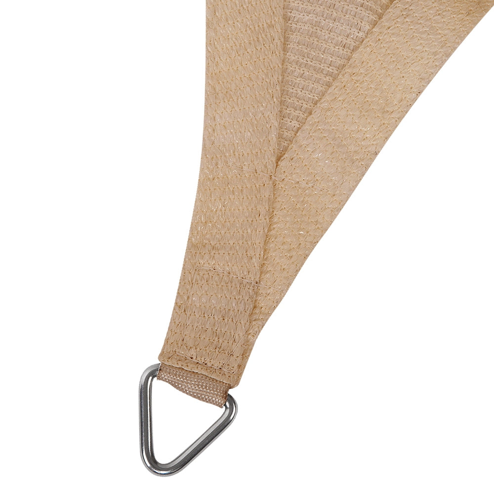 Sand Beige 2x4m Rectangle Shade Sail 280GSM UV Resistant - Instahut