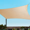 Instahut 3 x 6m Waterproof Rectangle Shade Sail Cloth - Sand Beige
