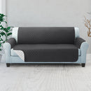 Artiss Sofa Cover Quilted Couch Covers Lounge Protector Slipcovers 3 Seater Dark Grey