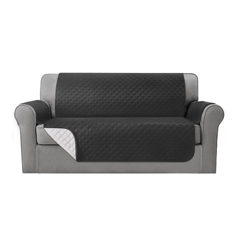 Artiss Sofa Cover Couch Covers 3 Seater 100% Water Resistant Dark Grey