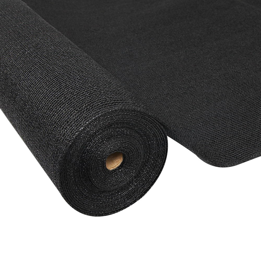 Instahut 70% Shade Cloth 1.83x50m Shadecloth Sail Heavy Duty Black