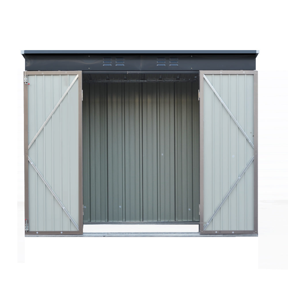 Giantz Garden Shed 2.31x1.31M Sheds Outdoor Storage Tool Metal Workshop Shelter Double Door