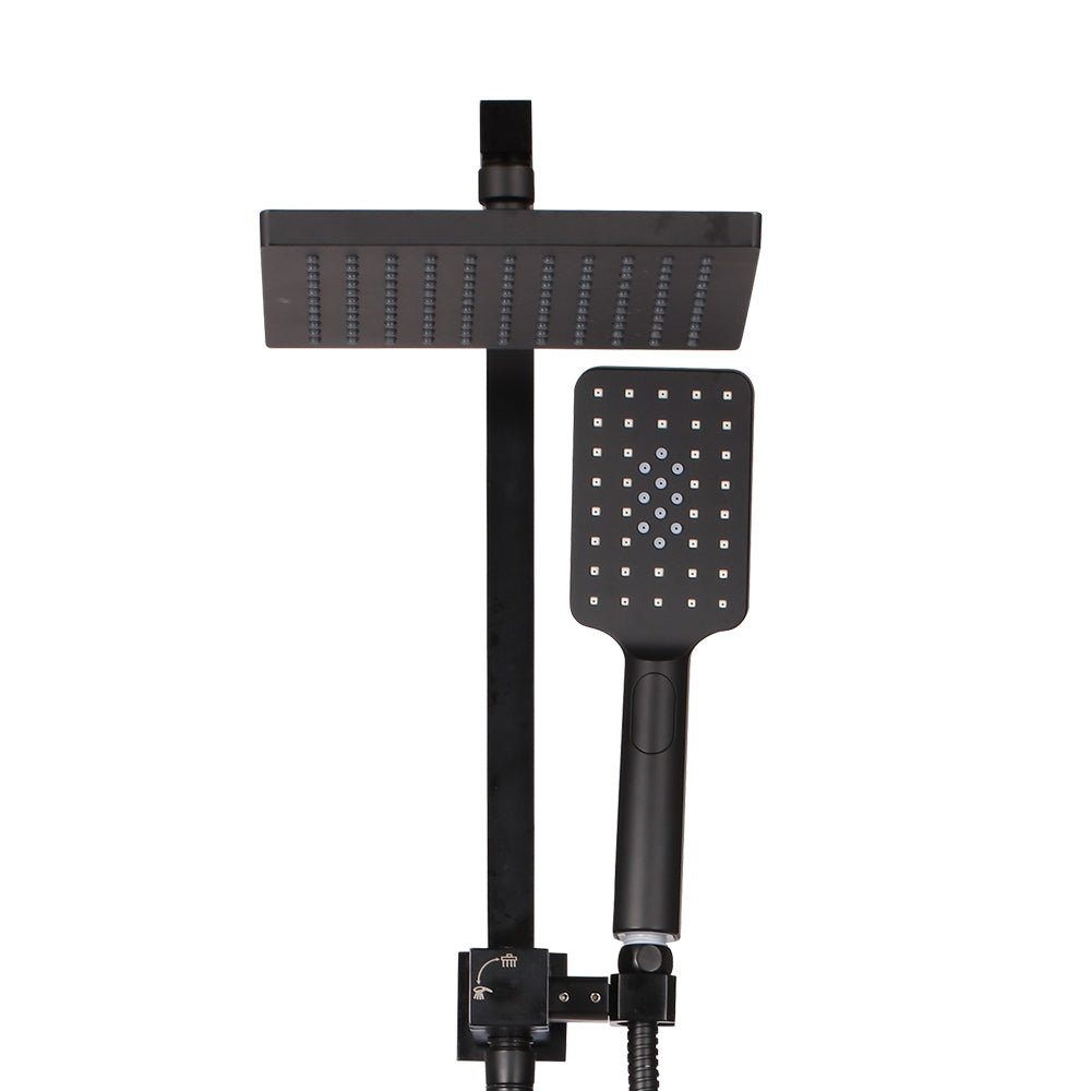 Cefito 8'' Rain Shower Head Set Handheld Square High Pressure Black