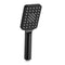Handheld Shower Head 3.1'' High Pressure 3 Spray Modes Square Black