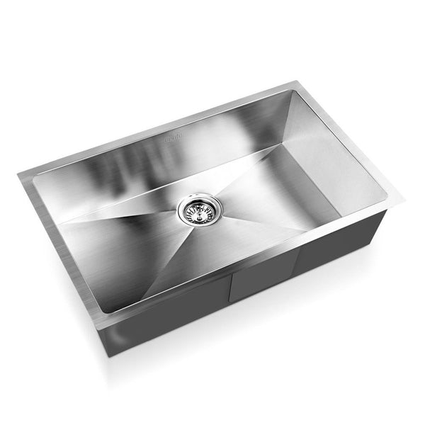 Cefito 70cm x 45cm Stainless Steel Kitchen Sink Under/Top/Flush Mount Silver