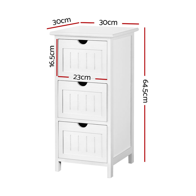 Artiss Bedside Table - White