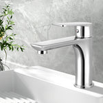 Durable Brass Bathroom Basin Mixer Tap Chrome Finish