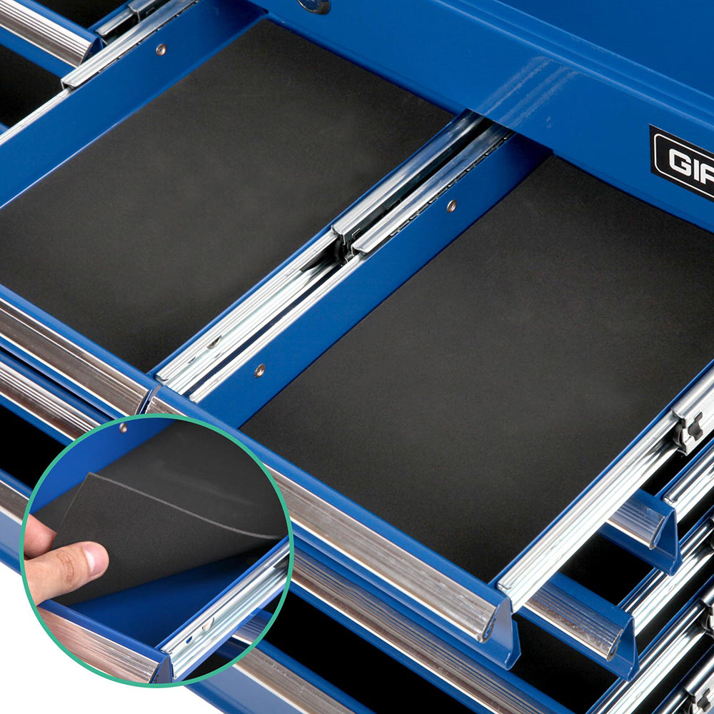 Giantz 9 Drawer Tool Box Cabinet Chest Toolbox Storage Garage Organiser Blue