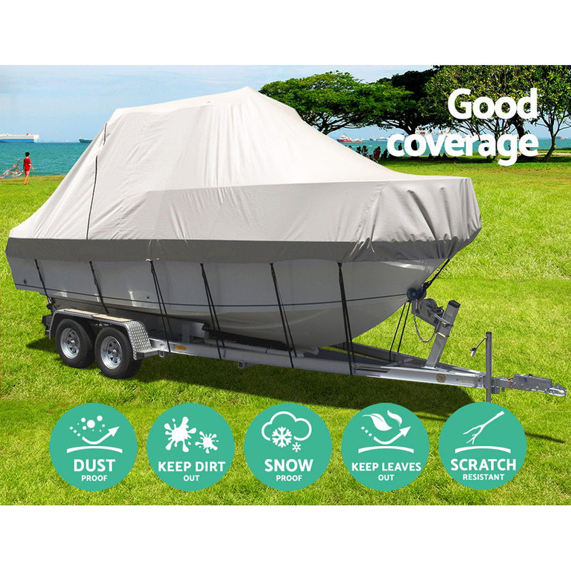 Seamanship 23-25ft Boat Cover Trailerable Jumbo 600D Marine Heavy Duty