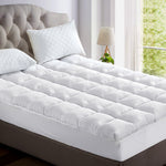 5cm Thick Bamboo Mattress Topper, Anti-Allergy, Queen - Giselle Bedding