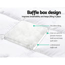 Giselle Double Mattress Topper Pillowtop 1000GSM Microfibre Filling Protector