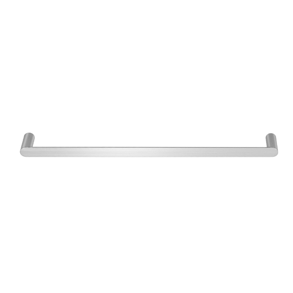Towel Rail Rack Holder Single 600mm Wall Mounted Stainless Steel Silver