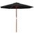 Instahut 2.7m Outdoor Umbrella Pole Umbrellas Beach Garden Sun Stand Patio Black