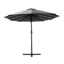 Instahut Outdoor Umbrella Twin Umbrellas Beach Stand Garden Base Sun Patio 4.57m