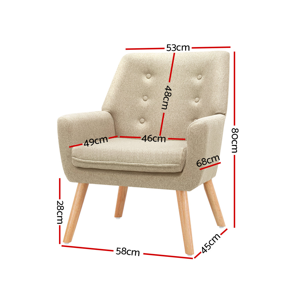 Artiss best sale anne armchair