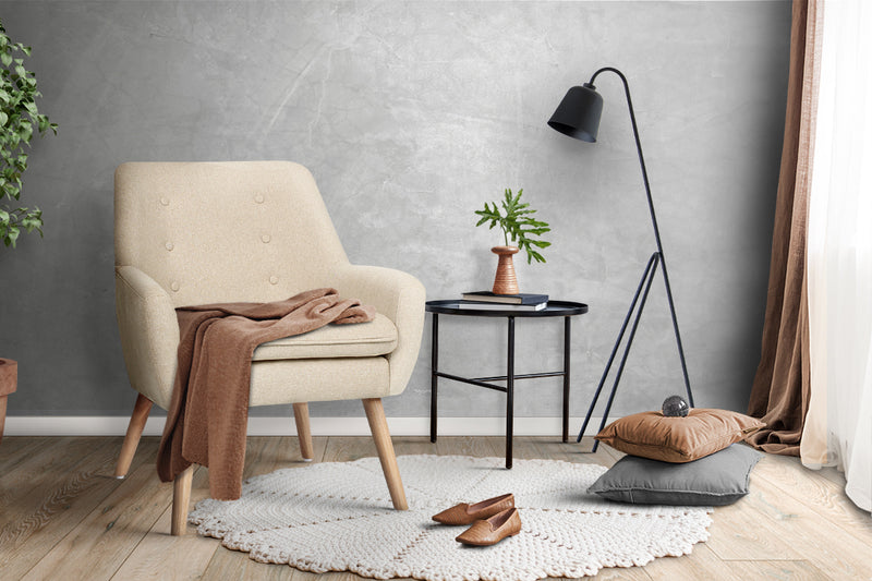 Artiss Fabric Dining Armchair - Beige