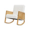 Artiss Rocking Chair Armchair Boucle Accent Chairs Sherpa Upholstered White