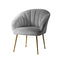 Artiss Armchair Lounge Chair Armchairs Accent Chairs Grey Velvet Sofa Couch