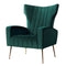 Artiss Armchair Lounge Chairs Accent Armchairs Chair Velvet Sofa Green Seat
