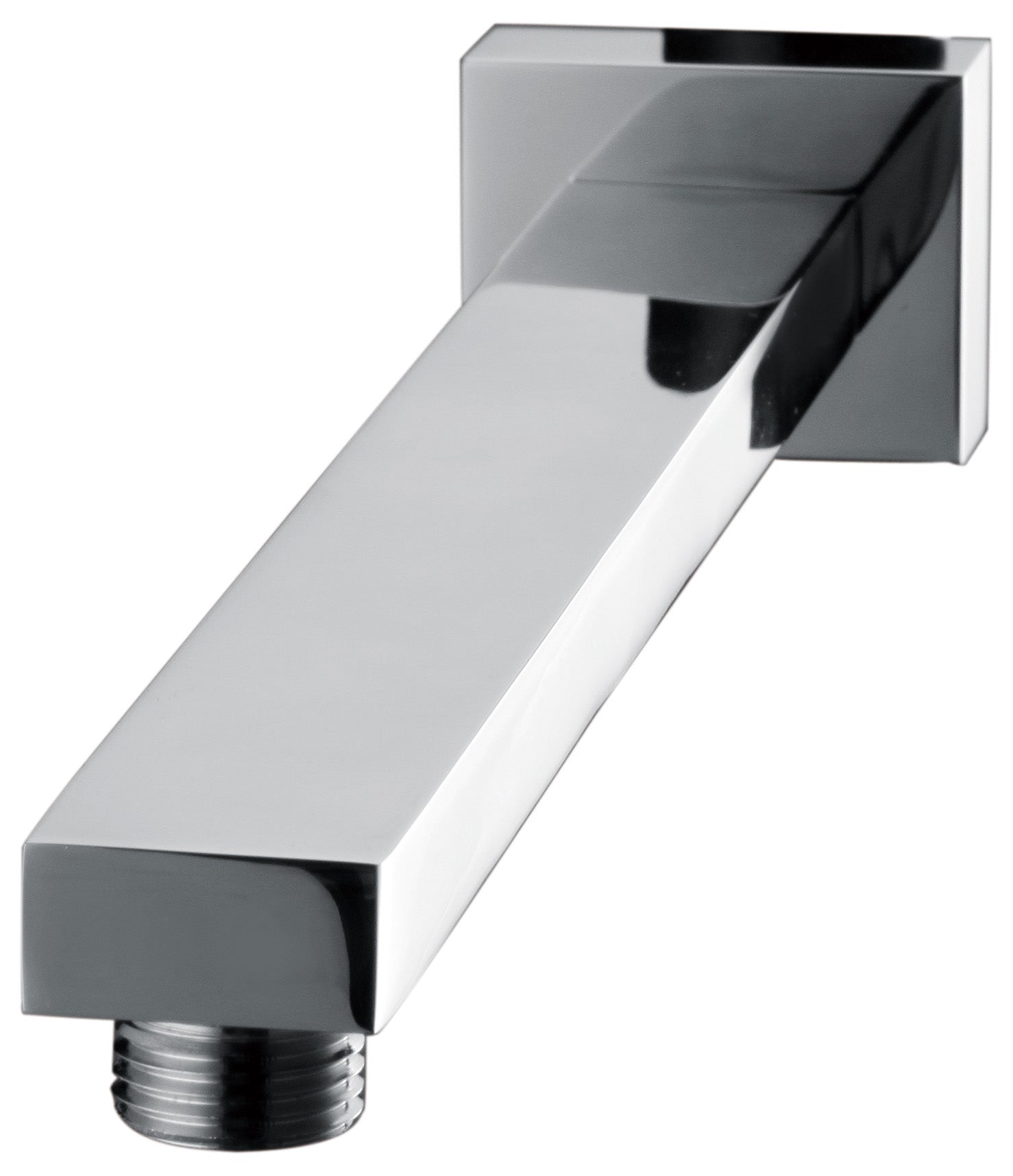 Chrome Shower Arm, Sturdy Square Connector, Easy Install