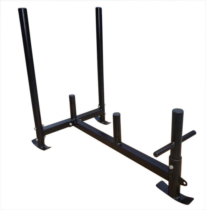 Heavy Duty Portable Gym Sled with Harness, Full Metal