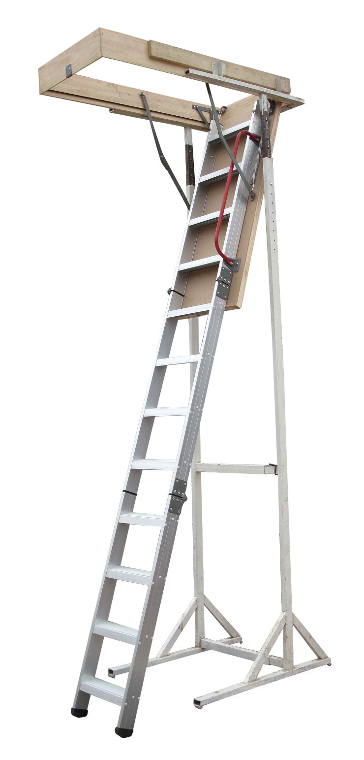 Deluxe Aluminium Attic Loft Ladder - 2700mm to 3050mm