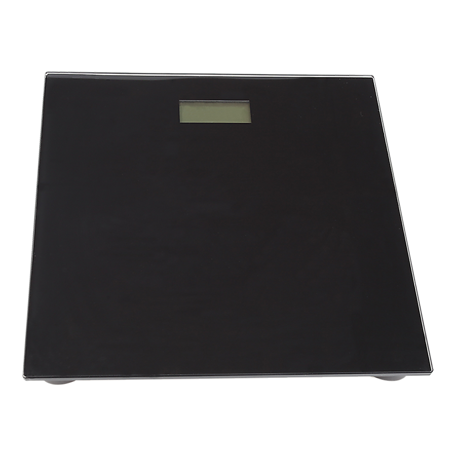 Sleek Digital Bathroom Scale, 330 lbs Capacity, Black