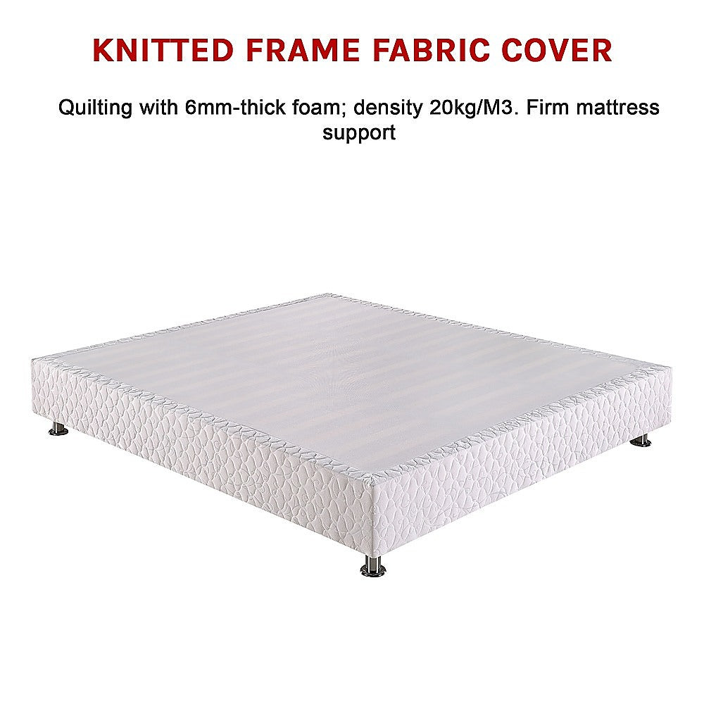 Designer King Bed Frame with Firm Support & Easy Assembly