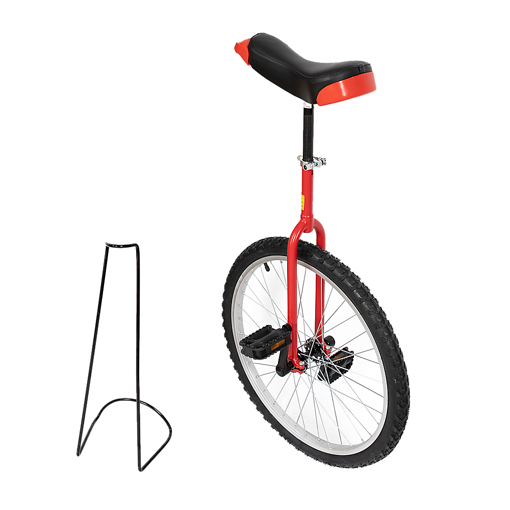 24'' Adjustable Pro Circus Unicycle Bike with Stand