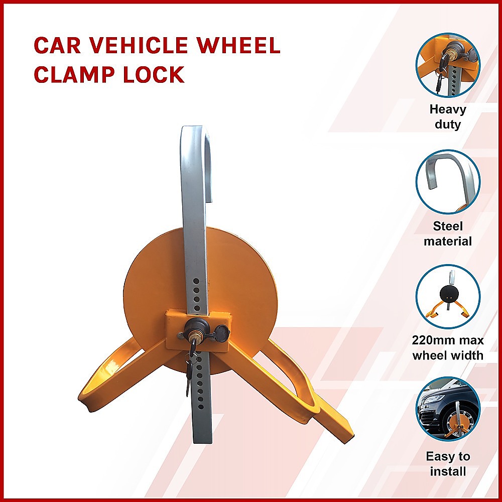 Car Vehicle Wheel Clamp Lock
