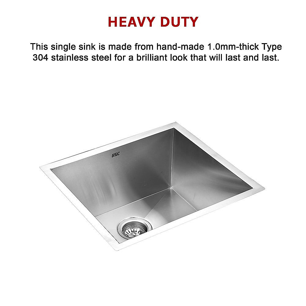 Handmade Heavy Duty 304 Stainless Steel 510x450mm Kitchen Sink