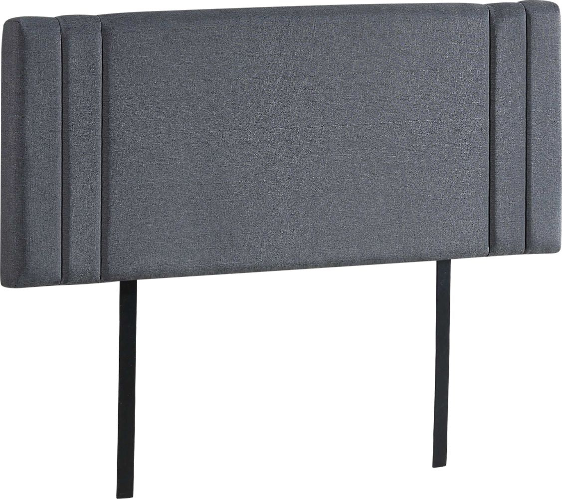 Adjustable Grey Linen Double Bed Headboard with Stitching