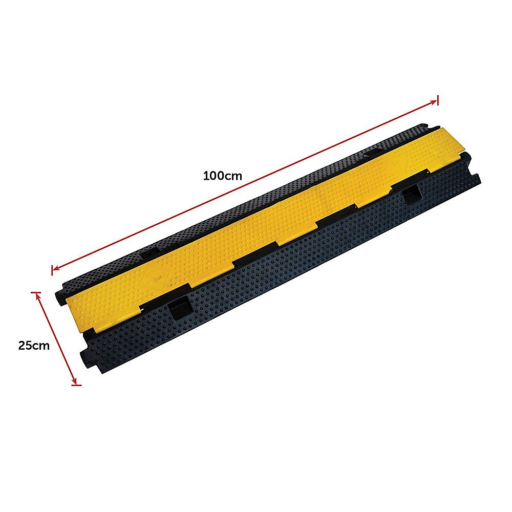 Heavy Duty 2-Cable Electrical Wire Cover, 3pcs, Dual Channel