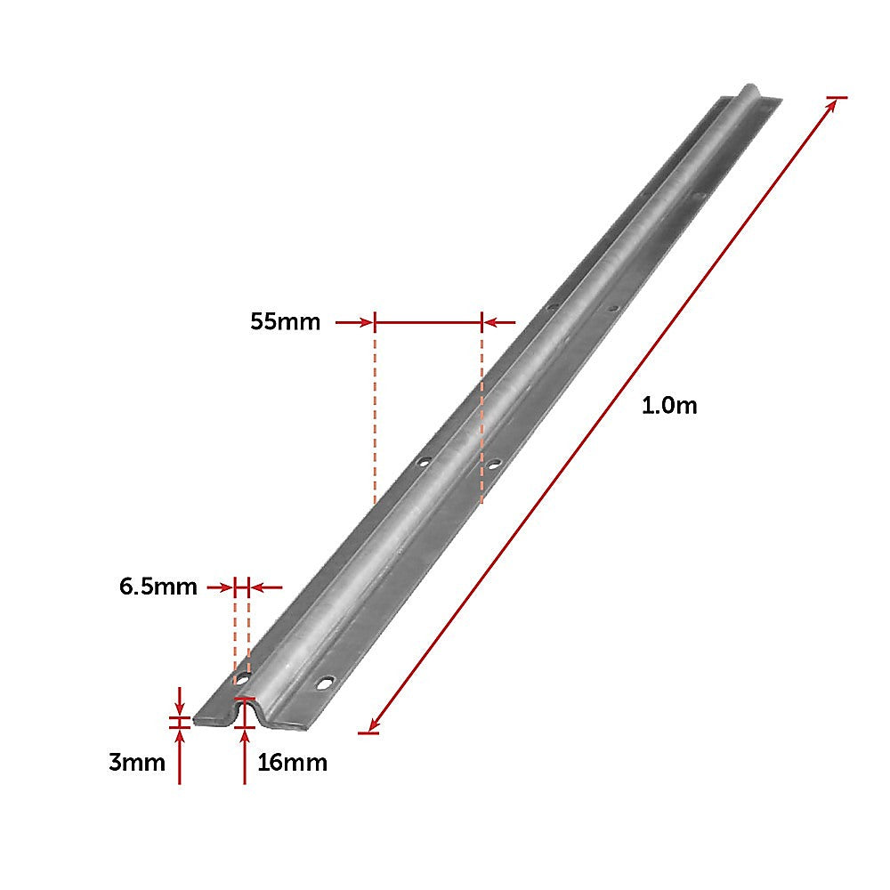 Heavy Duty Gate Hardware Kit, 4m Track, 40 Bolts