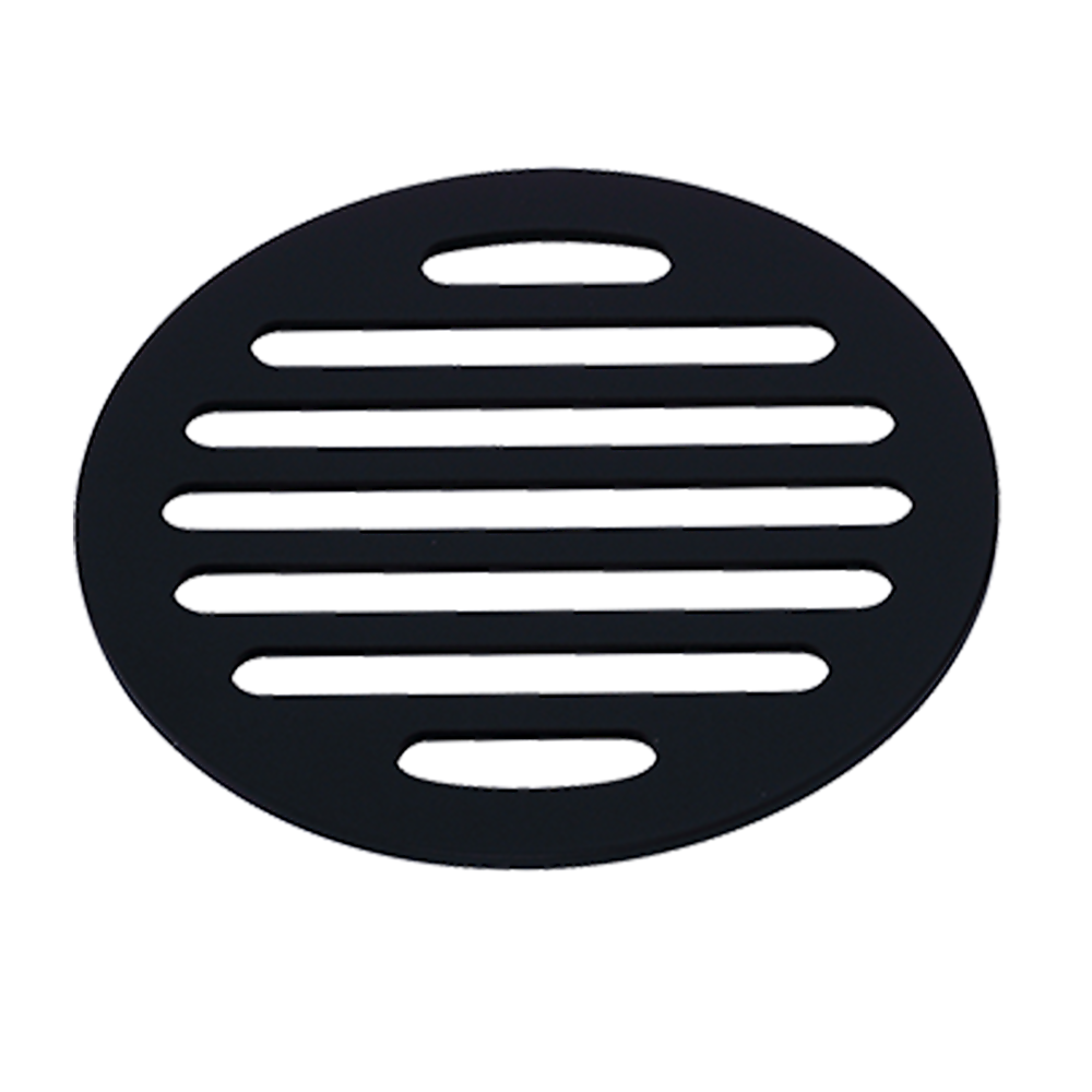 Black Brass Floor Grate Drain, 110mm x 110mm, Sturdy Design